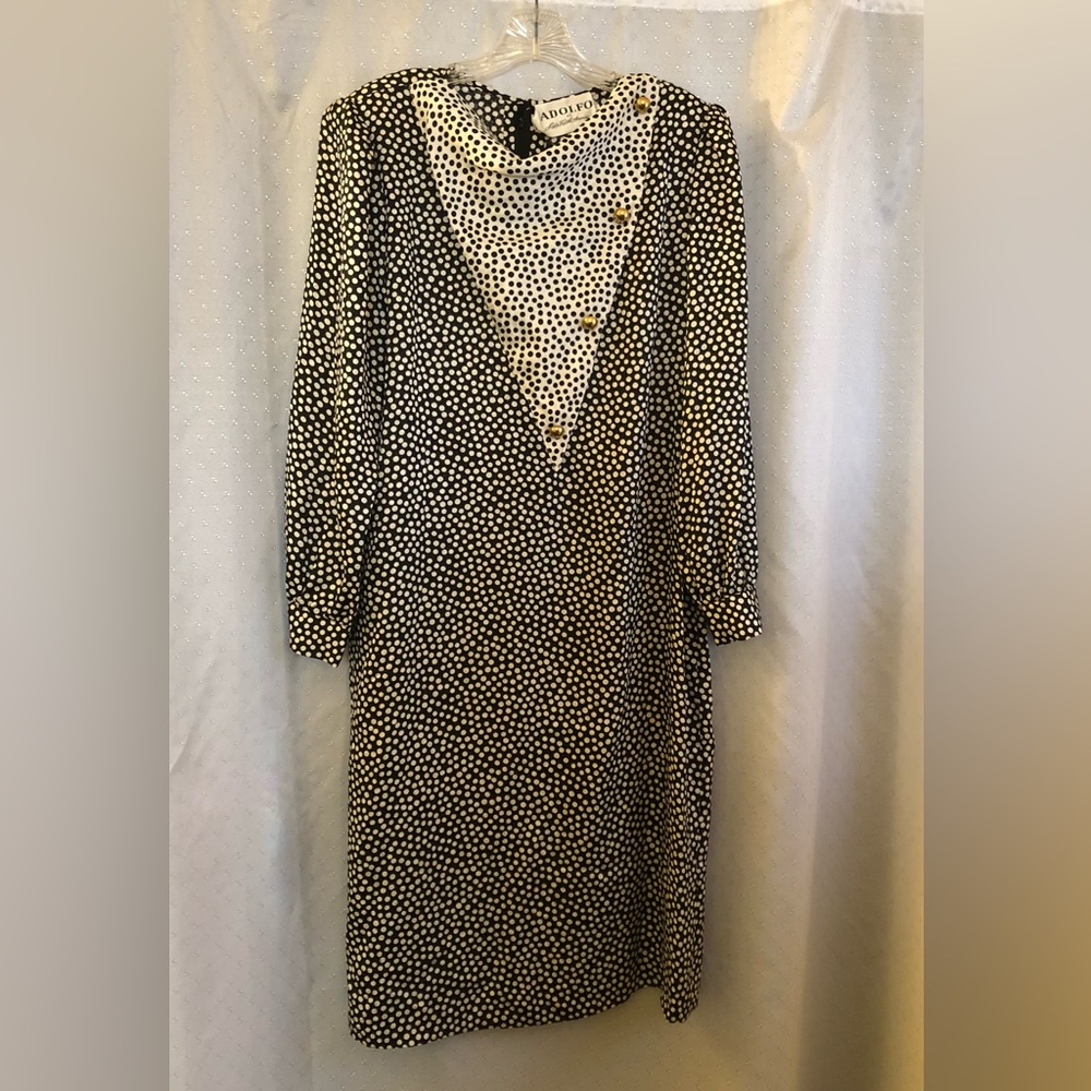 Vintage Saks Fifth Avenue Adolpho dress. Size 14.